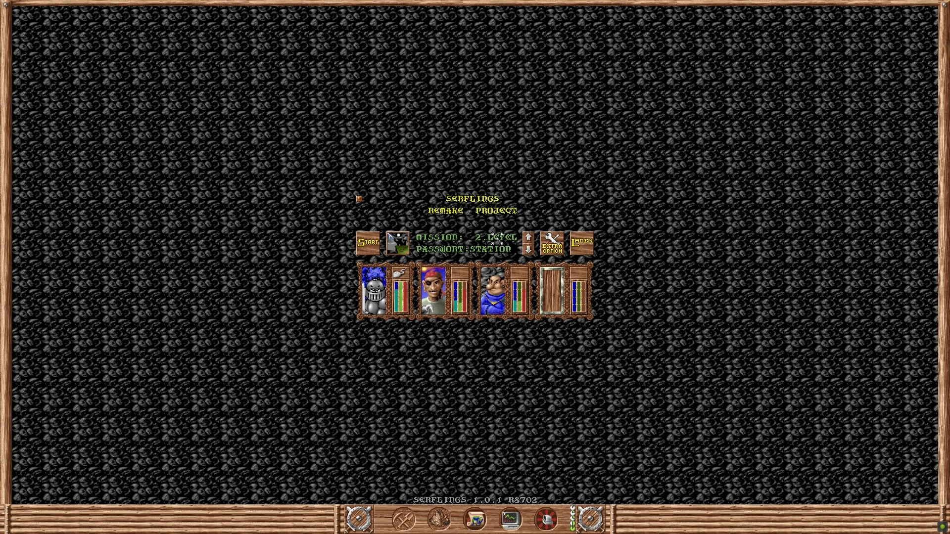 Interfaz con objetivos de misión en The Settlers (1993), ejecutado con el motor Serflings