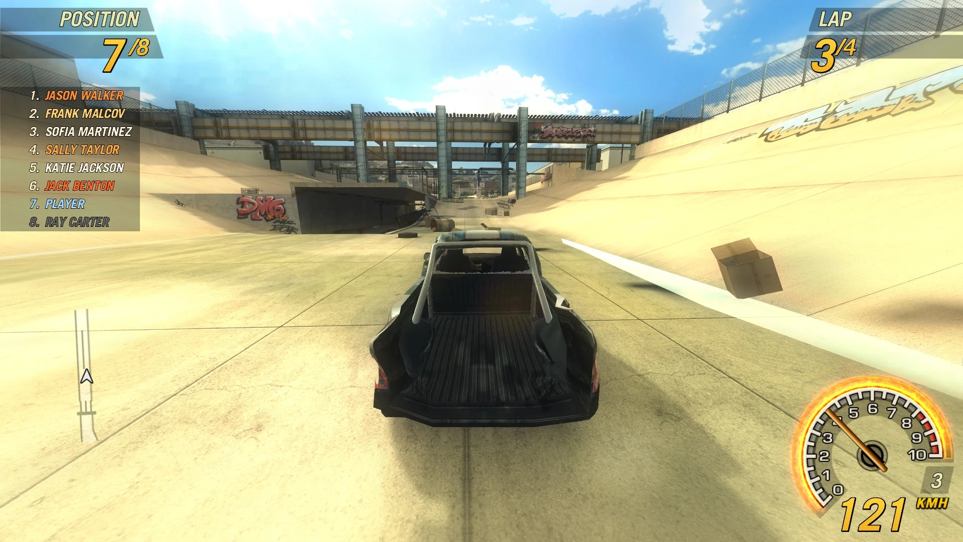 FlatOut 2 Colored Player List