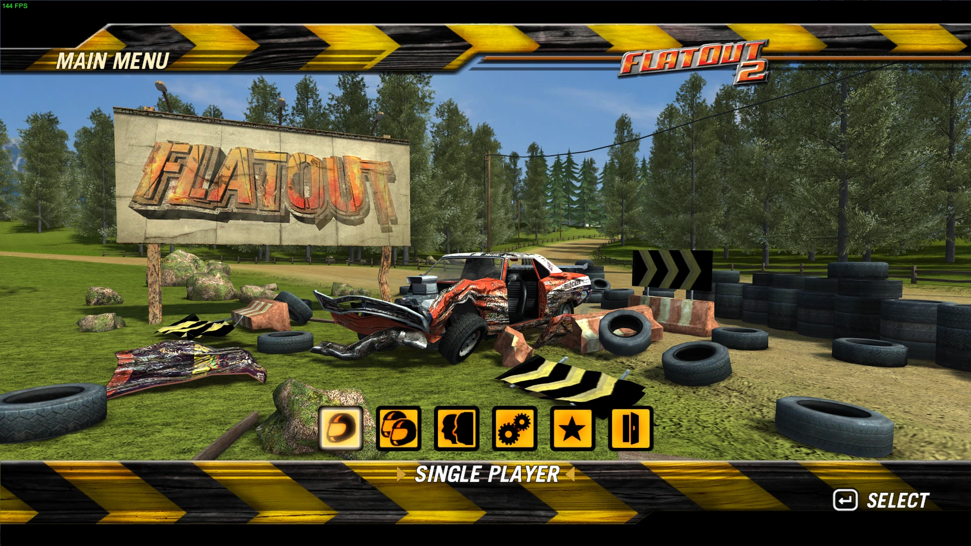 FlatOut 2 Menu Map