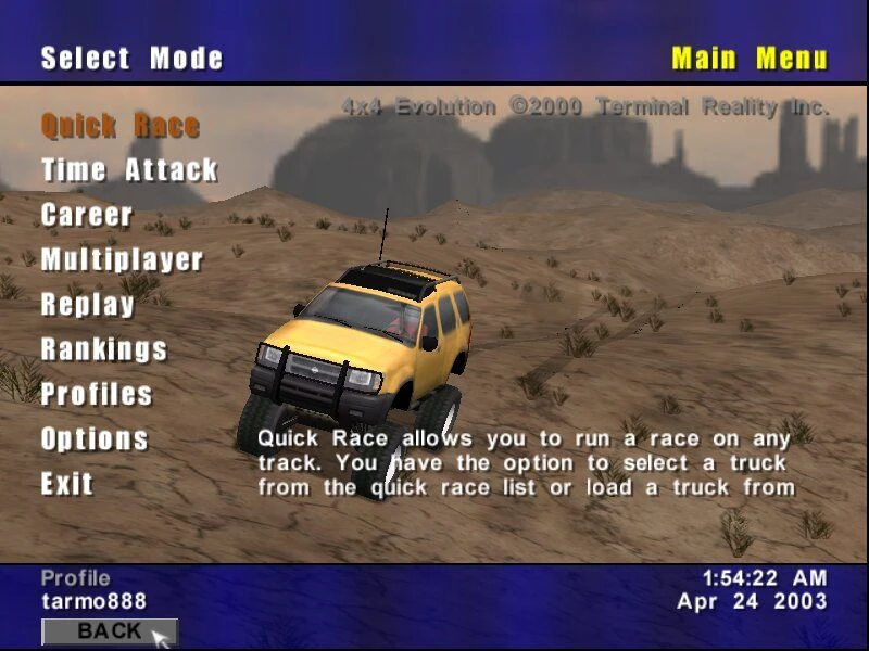 Скриншот из игры 4x4 Evolution (2000)