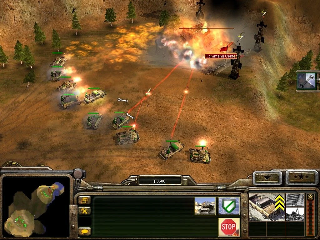 Screenshot from the game Command & Conquer: Generals (2003)