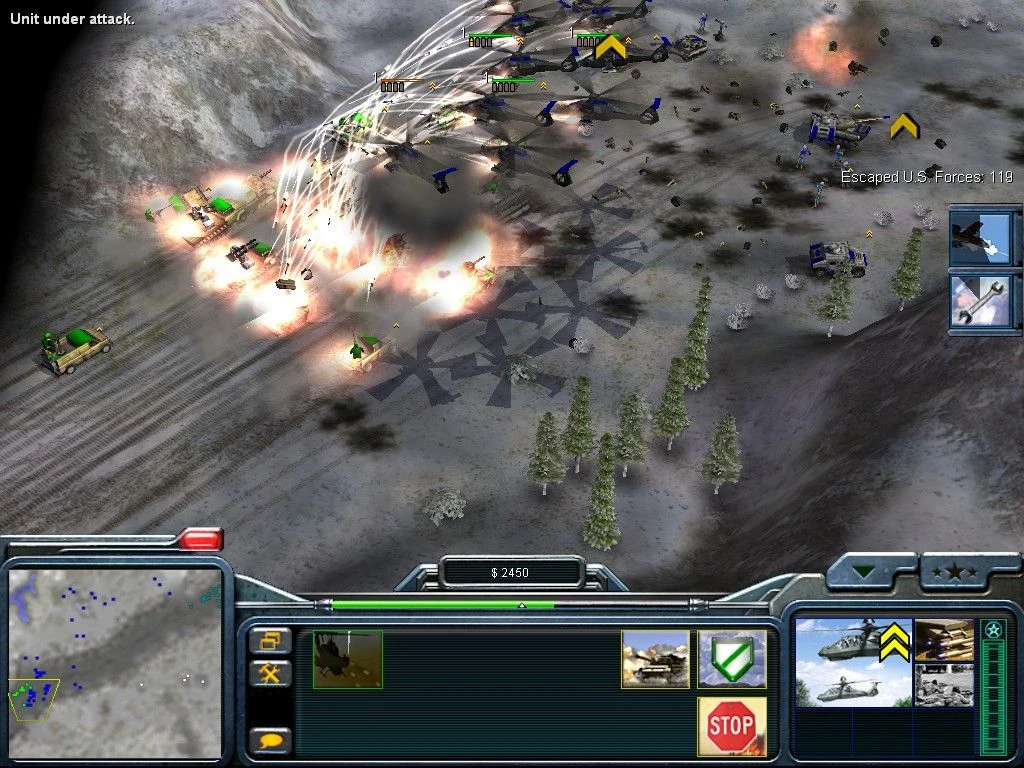 Screenshot from the game Command & Conquer: Generals (2003)