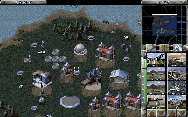Скриншот из игры Command & Conquer: Red Alert (1996)