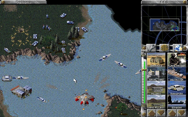 Скриншот из игры Command & Conquer: Red Alert (1996)