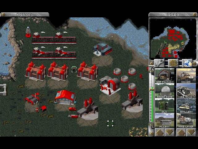 Скриншот из игры Command & Conquer: Red Alert (1996)