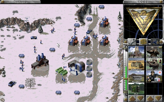 Screenshot from the game Command & Conquer: Red Alert (1996)