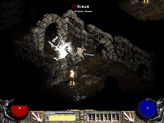 Screenshot from the game Diablo II (2000)
