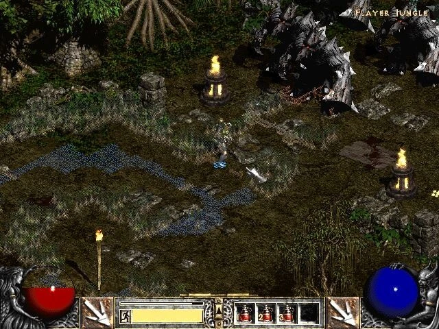 Screenshot from the game Diablo II (2000)