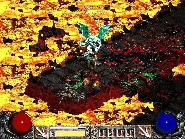 Screenshot from the game Diablo II (2000)