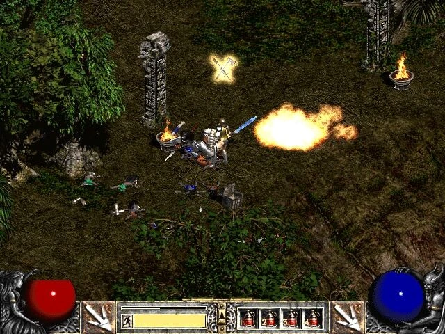 Screenshot from the game Diablo II (2000)