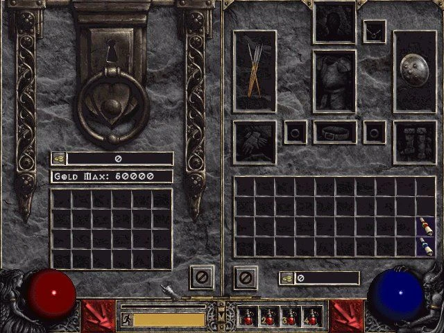 Screenshot from the game Diablo II (2000)