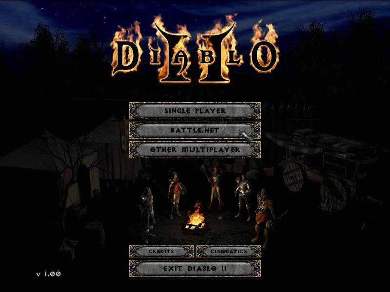 Screenshot from the game Diablo II (2000)