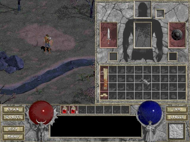 Screenshot from the game Diablo (1996)