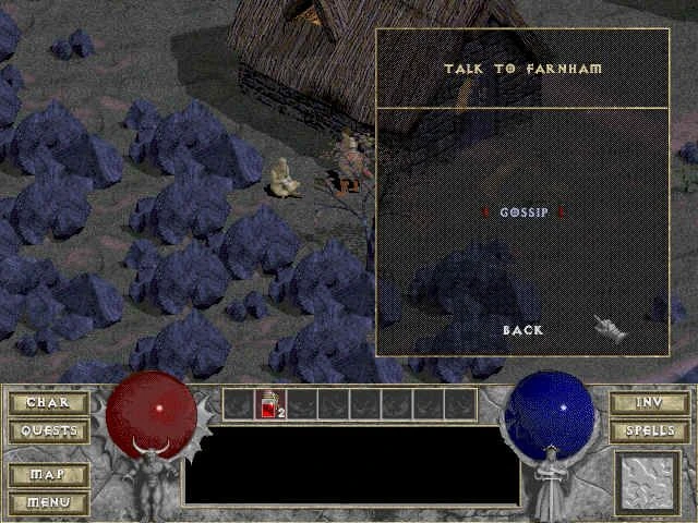 Screenshot from the game Diablo (1996)