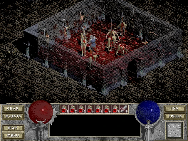 Screenshot from the game Diablo (1996)