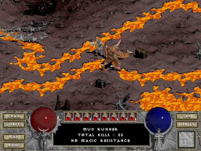 Screenshot from the game Diablo (1996)