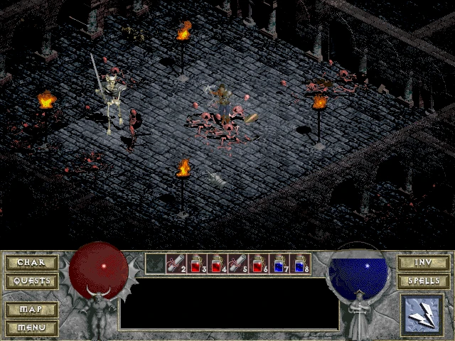 Screenshot from the game Diablo (1996)