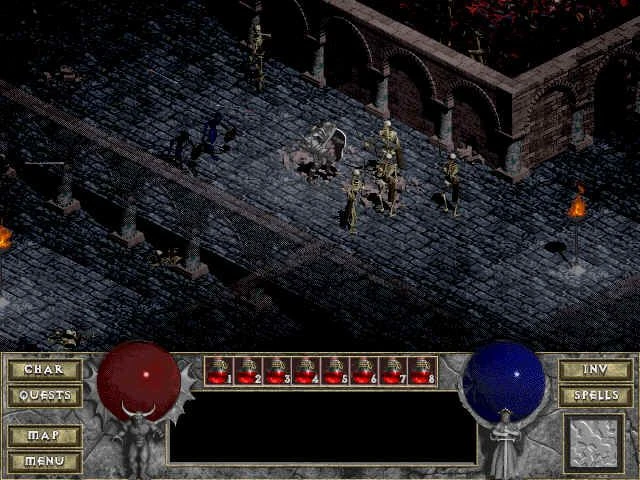 Screenshot from the game Diablo (1996)