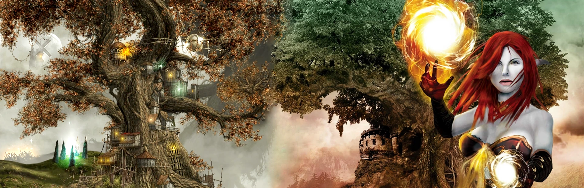 Background image from the game Disciples II: Rise of The Elves (2003)