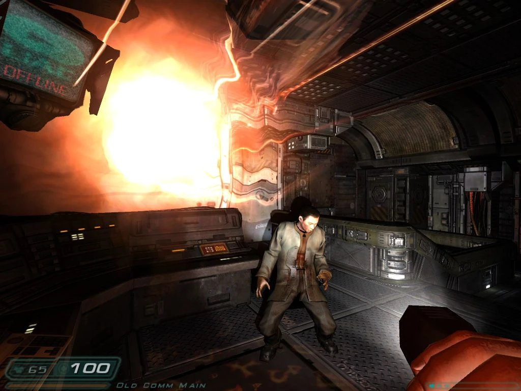 Screenshot aus dem Spiel Doom 3 (2004)