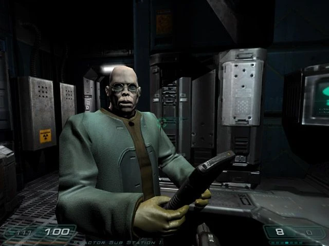 Screenshot aus dem Spiel Doom 3 (2004)