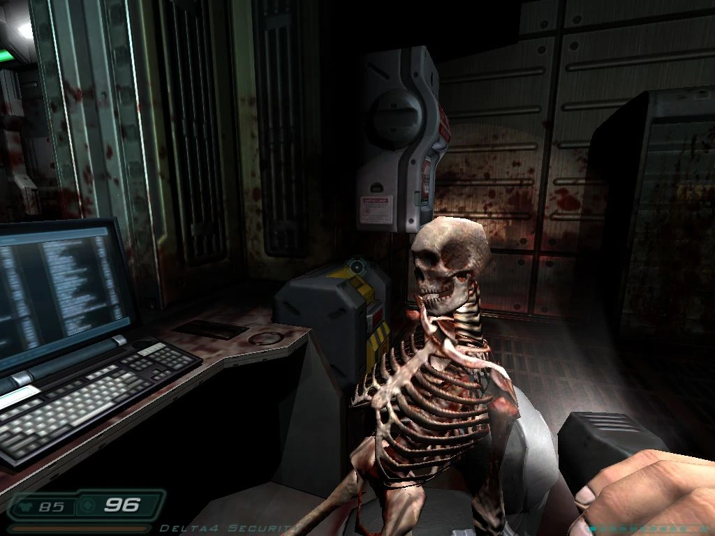 Screenshot from the game Doom 3 (2004)