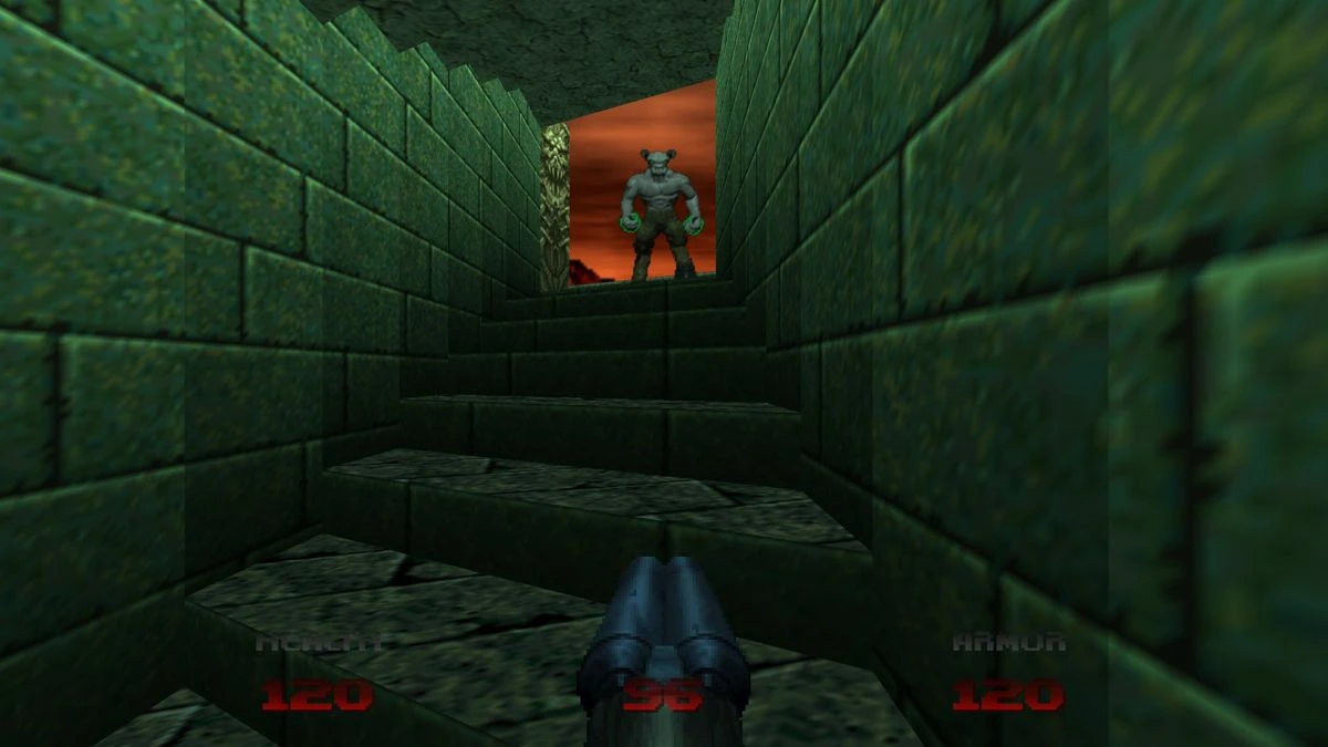 Screenshot from the game Doom 64 (1997)