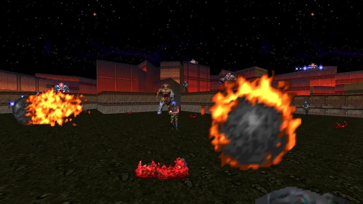 Screenshot from the game Doom 64 (1997)