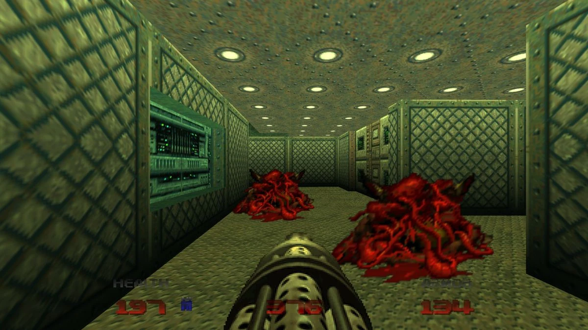 Screenshot from the game Doom 64 (1997)