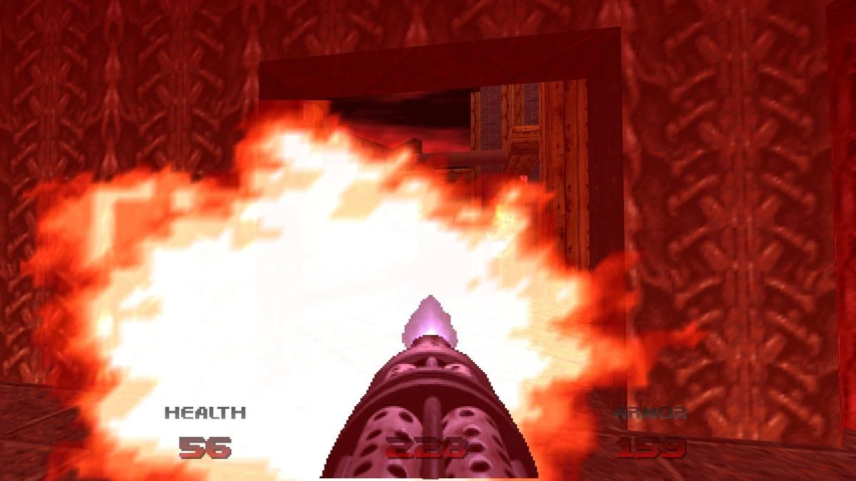 Screenshot from the game Doom 64 (1997)