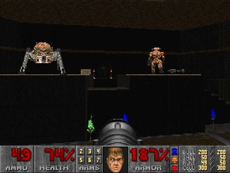 Скриншот из игры Doom II: Hell on Earth (1994)