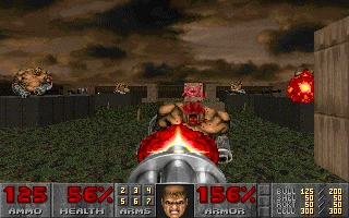 Скриншот из игры Doom II: Hell on Earth (1994)
