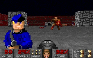 Скриншот из игры Doom II: Hell on Earth (1994)