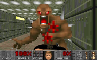 Скриншот из игры Doom II: Hell on Earth (1994)