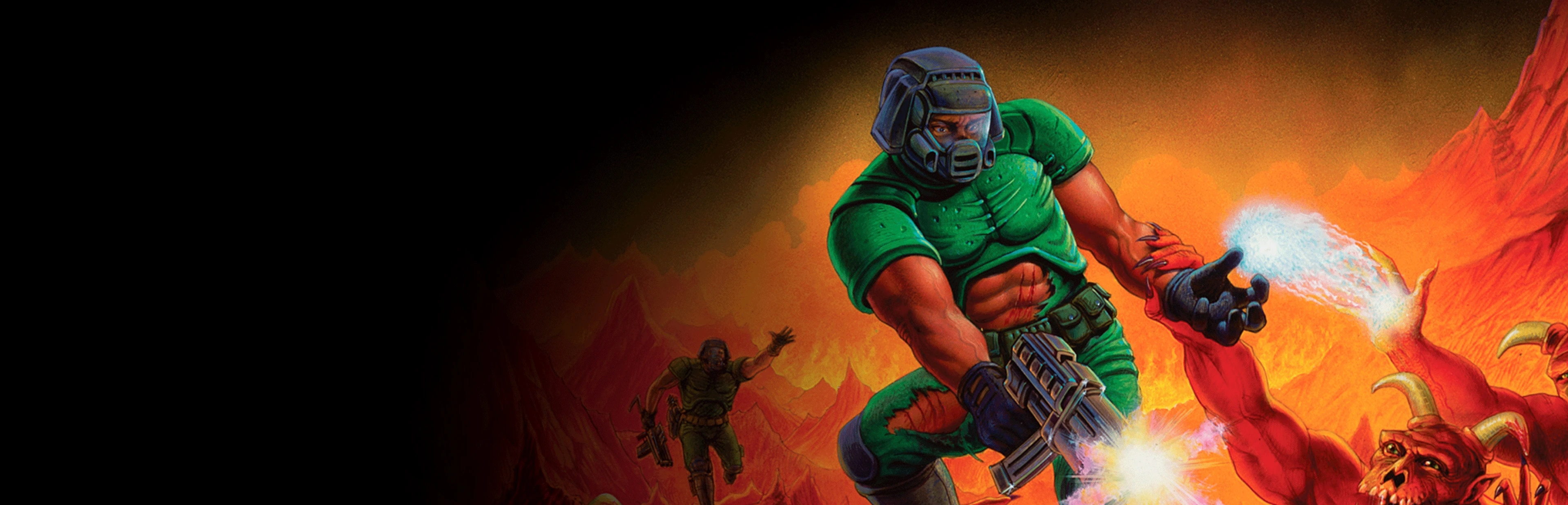 Background image from the game Doom (1993)