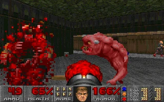 Screenshot from the game Doom (1993)