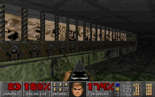 Screenshot from the game Doom (1993)