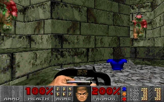 Screenshot from the game Doom (1993)