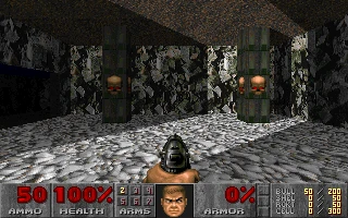 Screenshot from the game Doom (1993)