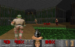 Screenshot from the game Doom (1993)