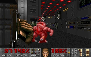 Screenshot from the game Doom (1993)