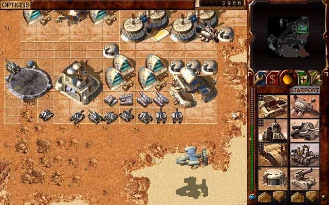 Image from the game Dune 2000 (1998)