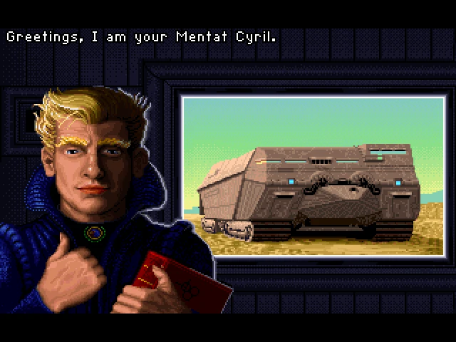 Image from the game Dune II: The Building of a Dynasty (1992)
