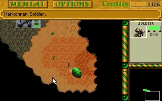Image from the game Dune II: The Building of a Dynasty (1992)