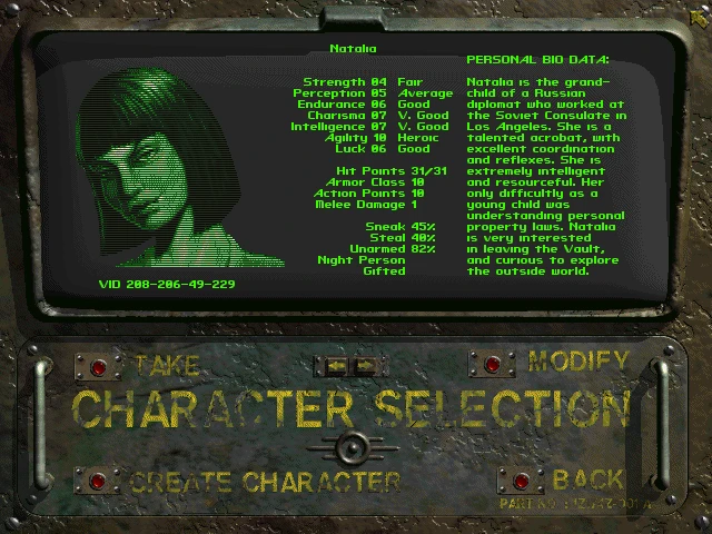 Image from the game Fallout (1997)