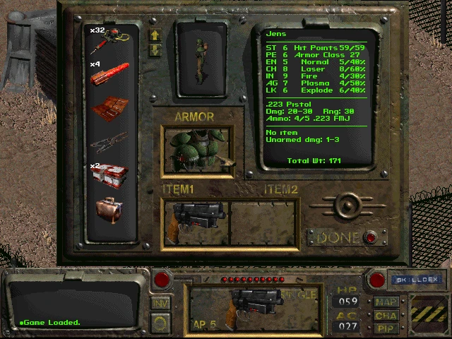 Image from the game Fallout (1997)