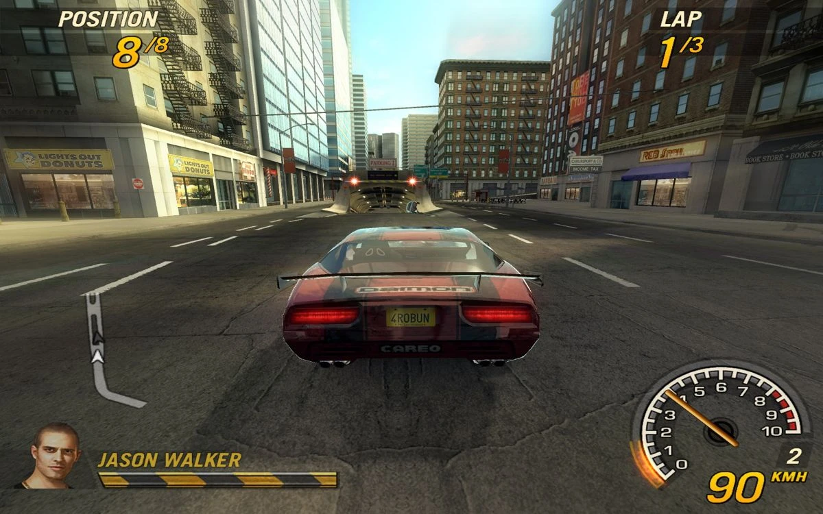 Screenshot from the game FlatOut 2 (2006)