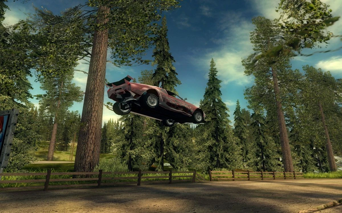 Screenshot from the game FlatOut 2 (2006)