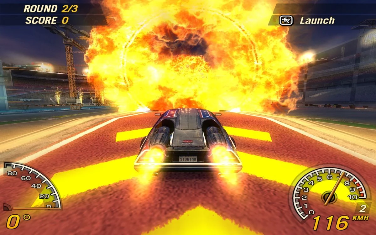 Screenshot from the game FlatOut 2 (2006)