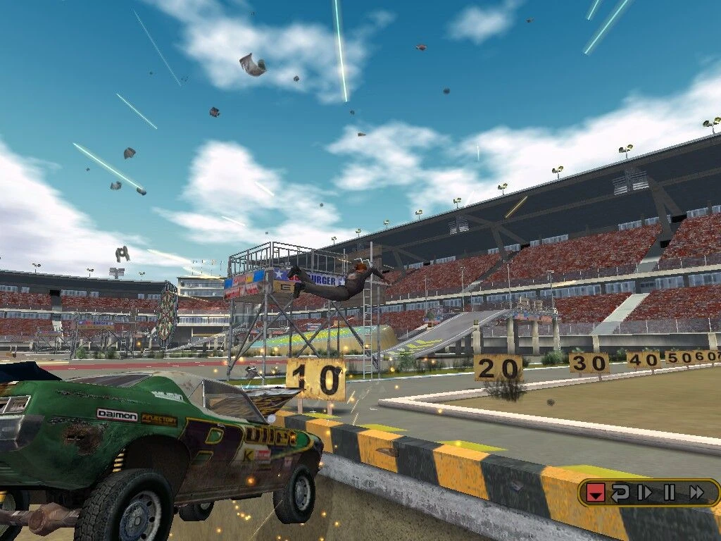 Screenshot from the game FlatOut (2004)